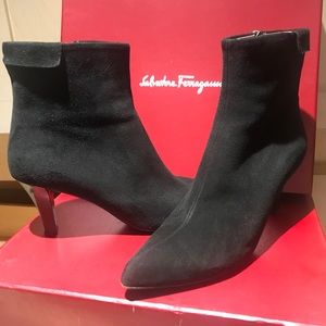Salvatore Ferragamo Suede Booties